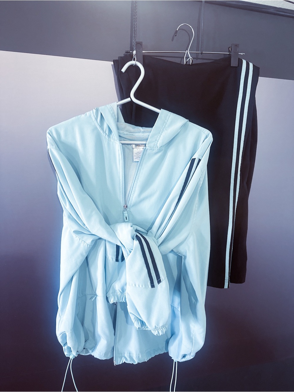 Coldwater Creek Crystal Waterfall Exercise/Coverup Set